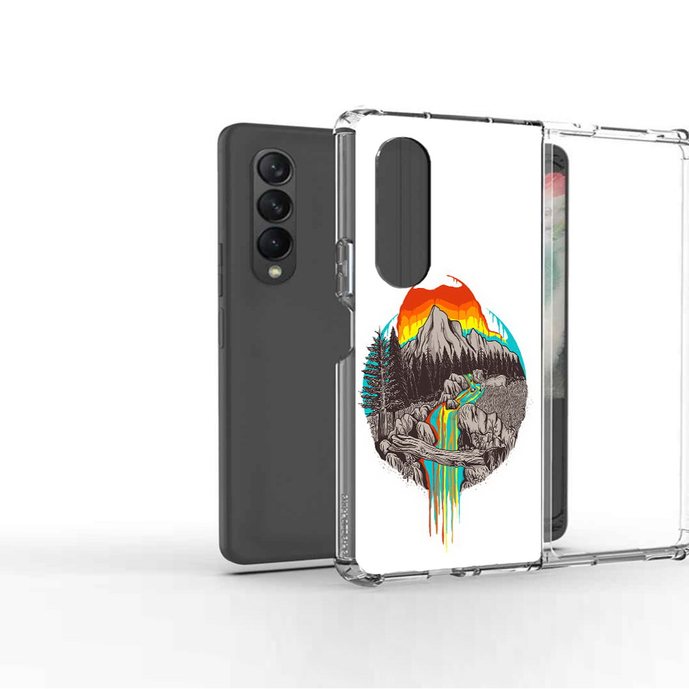 

Чехол MyPads Tocco для Samsung Galaxy Z Fold2 Радужный водопад, Прозрачный, Tocco