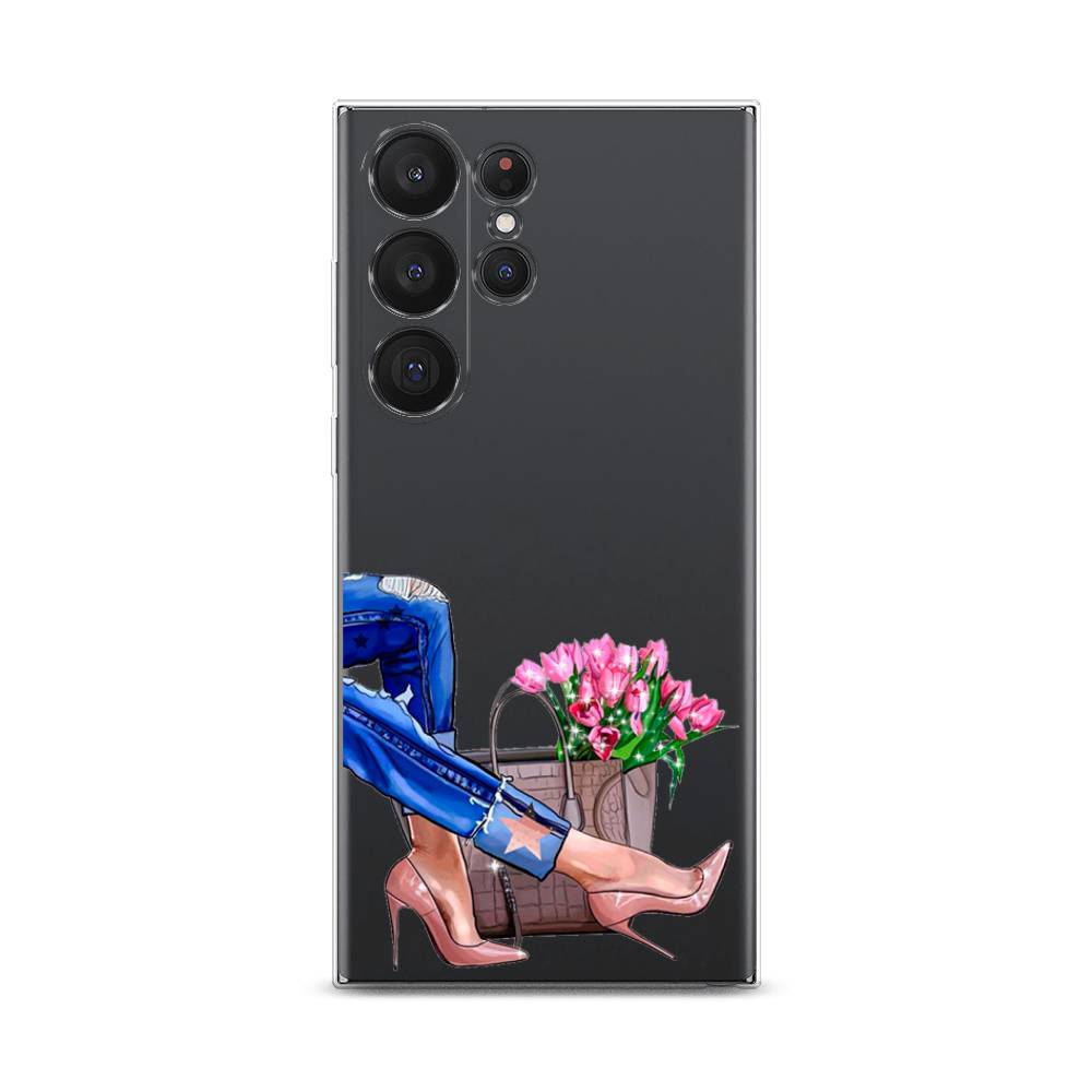 

Чехол Awog на Samsung Galaxy S23 Ultra 5G "Каблучки", Синий, 2107550-7
