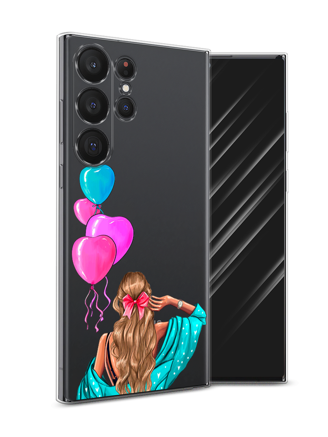 

Чехол Awog на Samsung Galaxy S23 Ultra 5G "День Рождения", Голубой;розовый;бежевый, 2107550-7