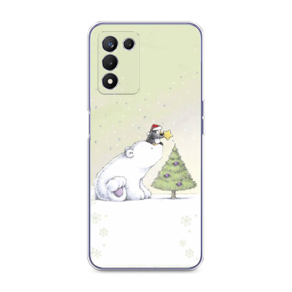 

Чехол на Realme Q3s "Украшение елки", Белый;бежевый, 257950-5