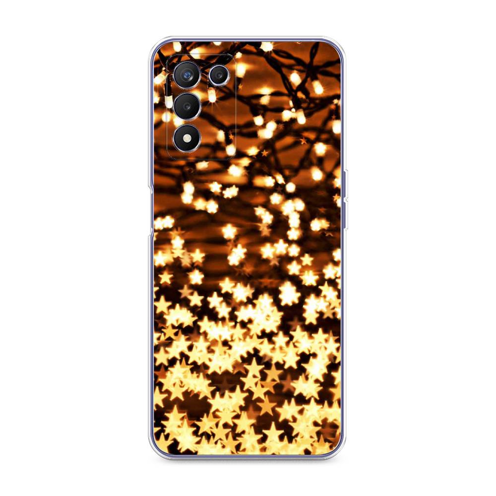 

Чехол на Realme Q3s "Новогодняя гирлянда", Золотистый, 257950-5
