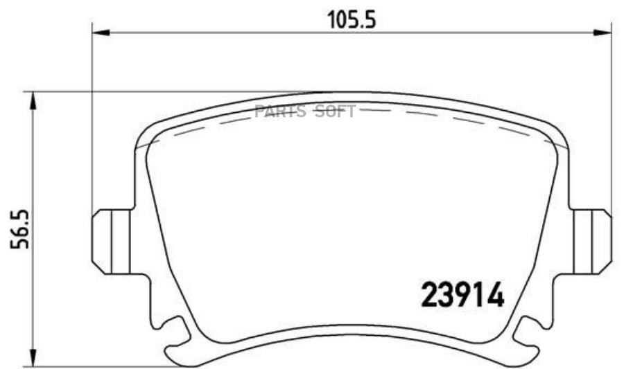 

Тормозные колодки brembo задние P85073X