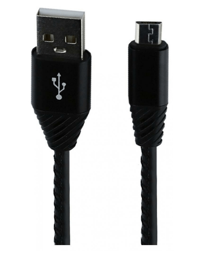 фото Кабель liberty project usb micro кожаная оплетка black 1 м