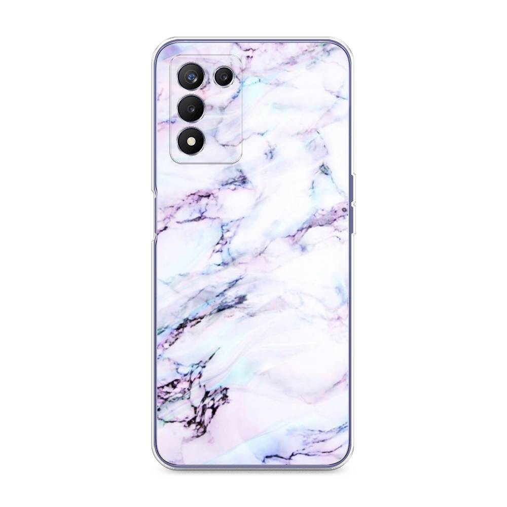 

Чехол на Realme Q3s "Радужный мрамор", Серый;фиолетовый, 257950-3