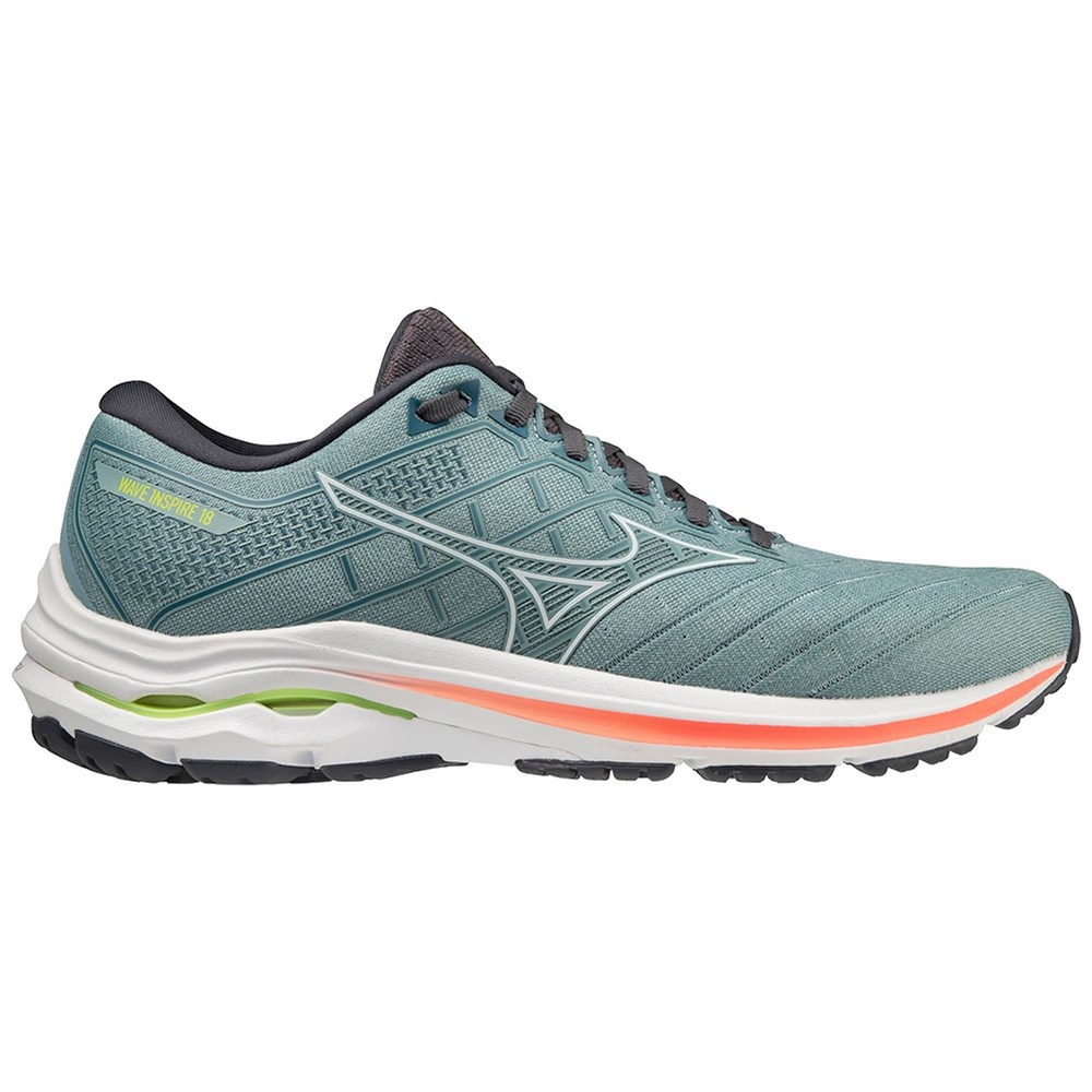 

Кроссовки мужские Mizuno Wave Inspire 18 бирюзовые 10 US, Бирюзовый, Wave Inspire 18
