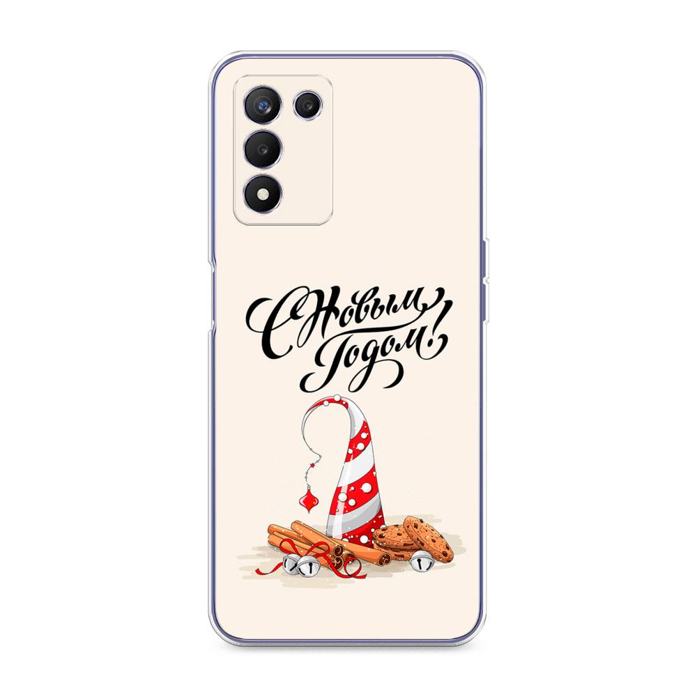 

Чехол на Realme Q3s "Подарки на Новый Год", Бежевый;красный;черный, 257950-5