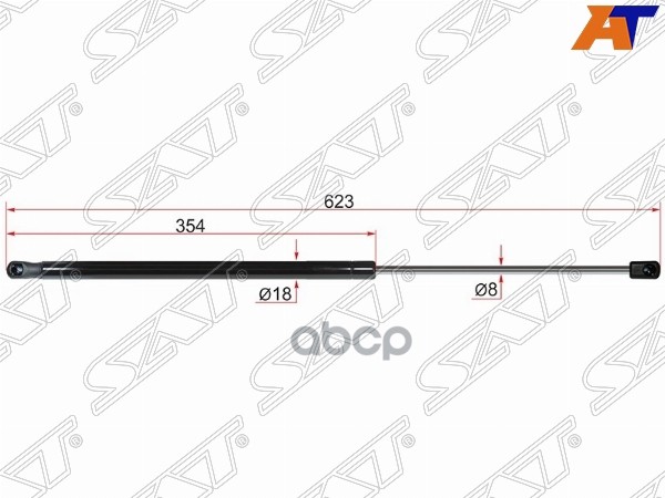 

SAT ST-1747492 Амортизатор крышки багажника FORD FOCUS III 11- HBK 1шт