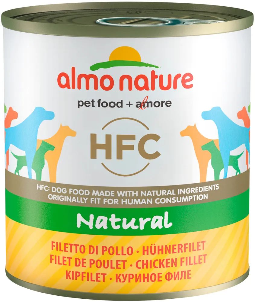 Влажный корм для собак ALMO NATURE DOG CLASSIC HFC с куриным филе 12 шт по 280 г 6013₽