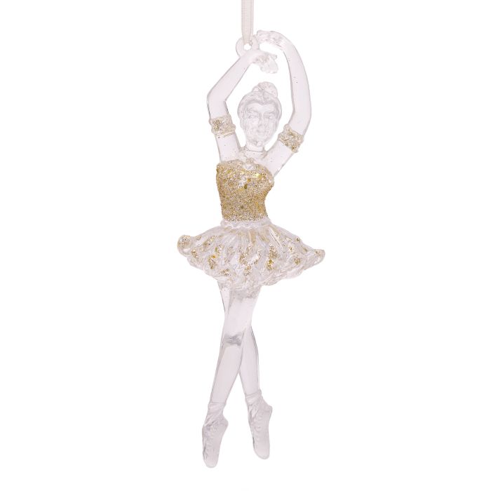 фото Елочная игрушка феникс present балерины в золоте 78041 16 см 1 шт.