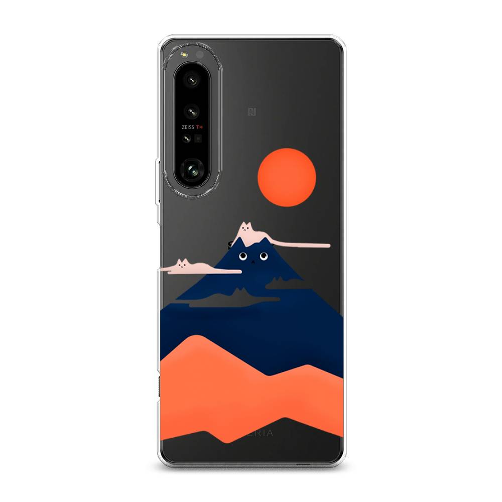 

Чехол на Sony Xperia 1 IV "Кот-гора", Черный;оранжевый, 55150-4