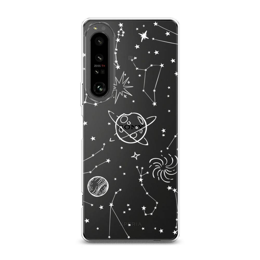 

Чехол на Sony Xperia 1 IV "Планеты в космосе", Белый, 55150-2