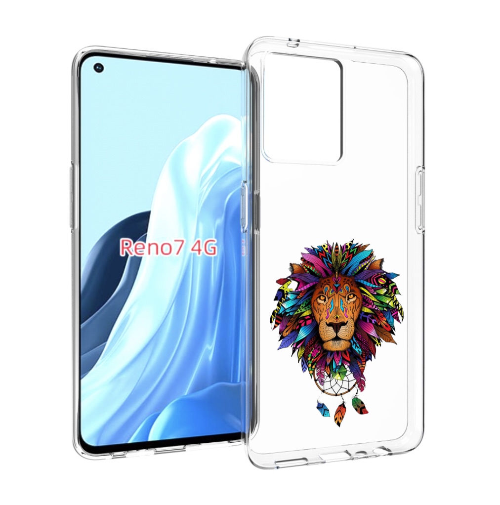 

Чехол MyPads Тотемный Лев для OPPO RENO 7 4G, Прозрачный, Tocco