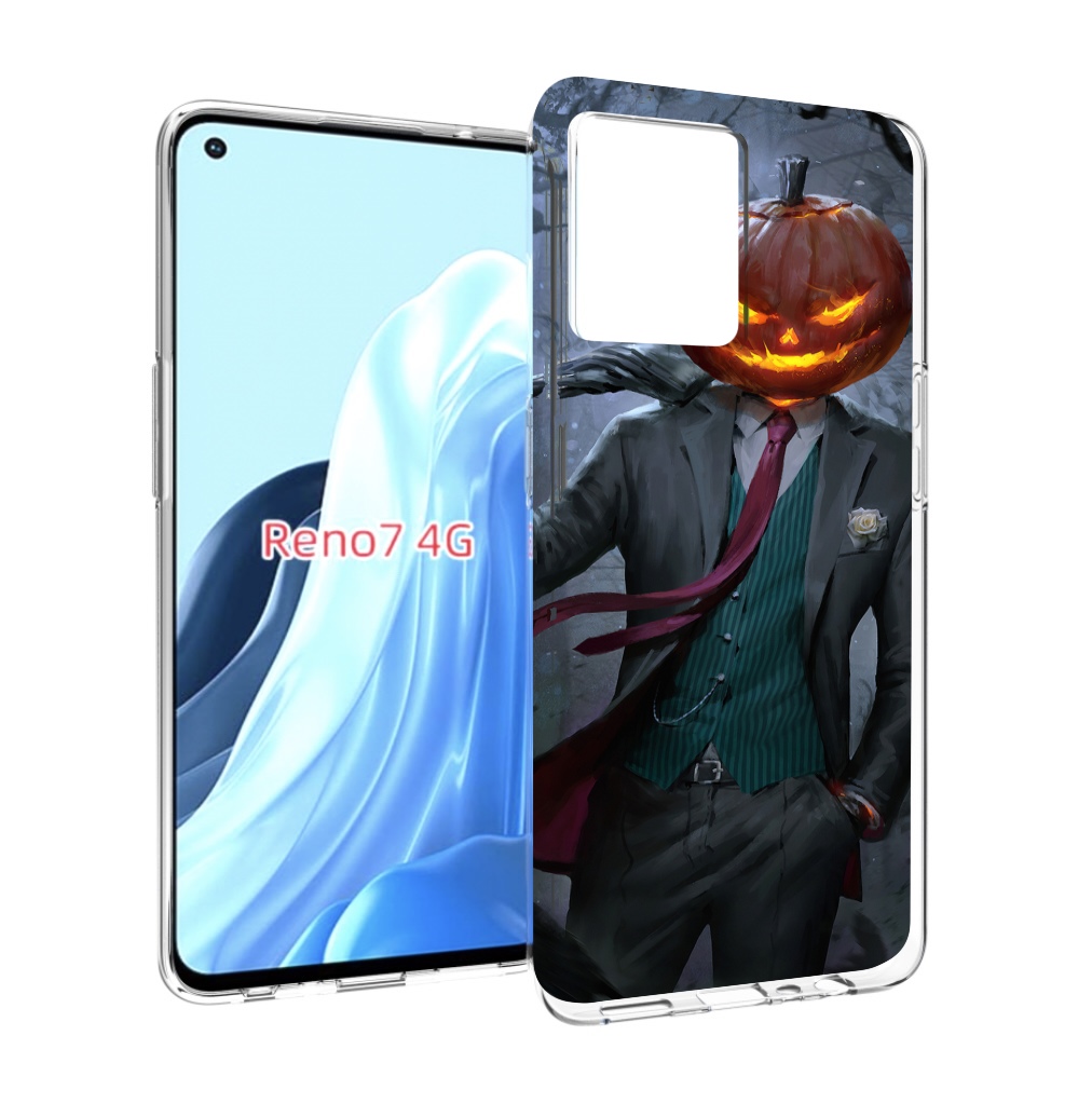 

Чехол MyPads Тыква-убийца для OPPO RENO 7 4G, Прозрачный, Tocco