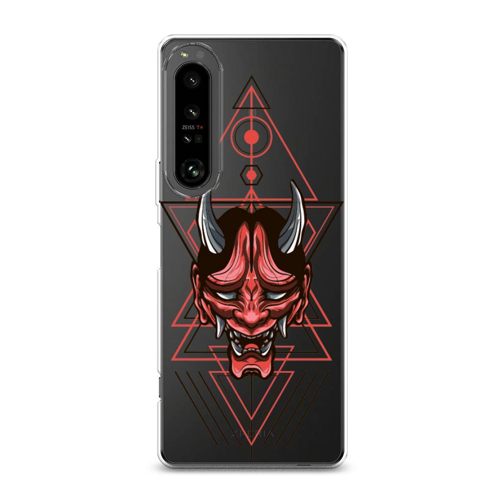 

Чехол на Sony Xperia 1 IV "Hanya Oni mask", Серый;красный;черный, 55150-4