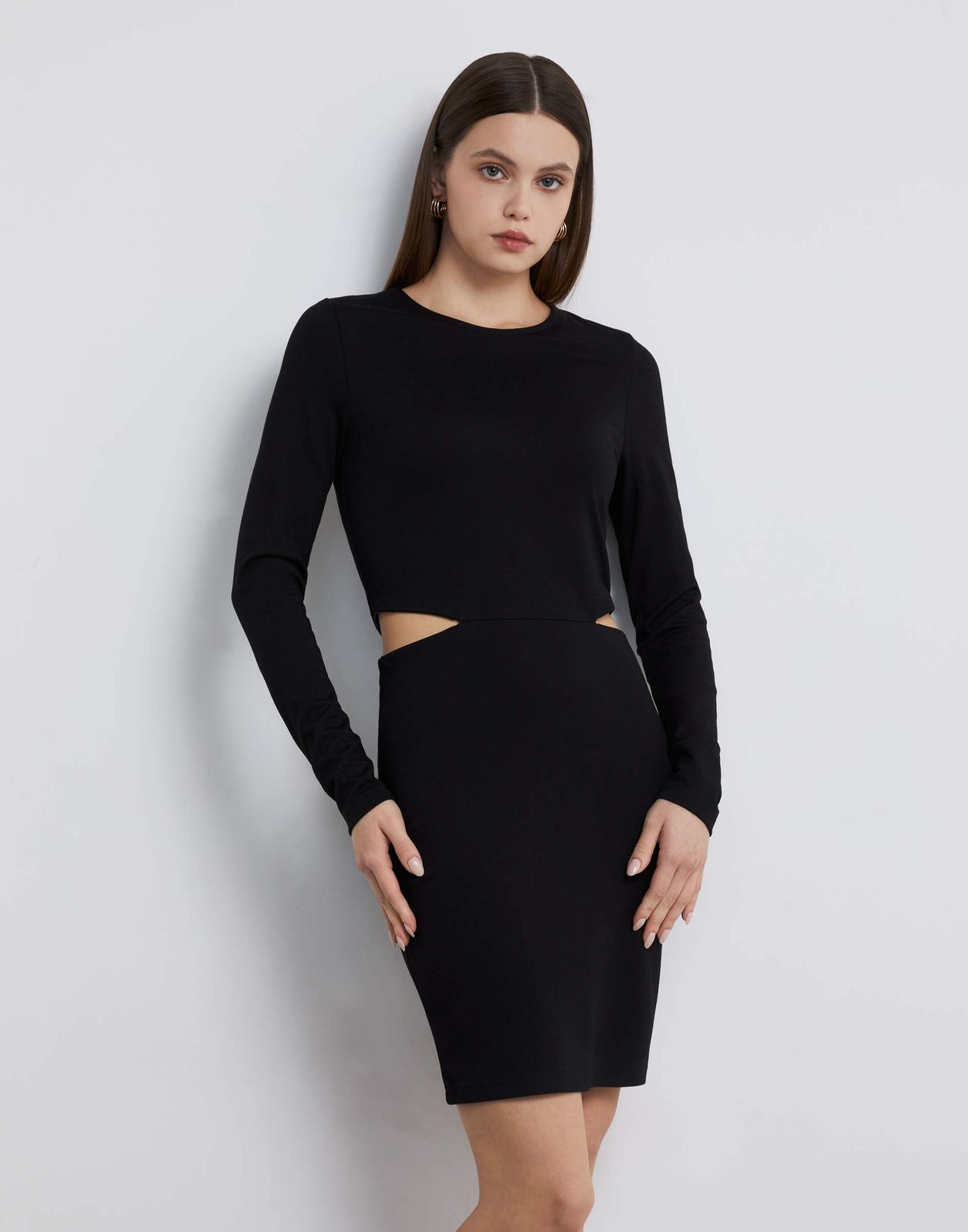 Платье женское Gloria Jeans GDR027919 черное XL (52-54)