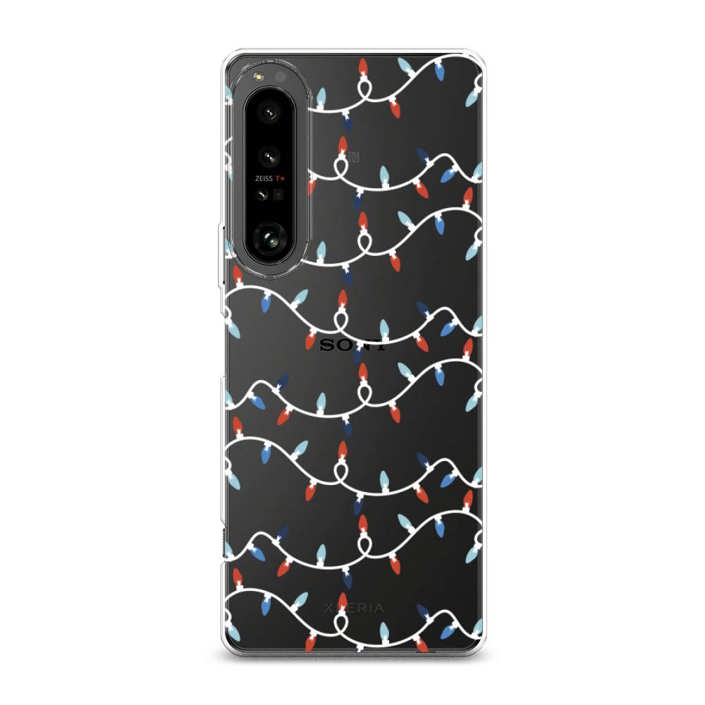 

Чехол на Sony Xperia 1 IV "Разноцветная гирлянда", Белый;красный;синий, 55150-5