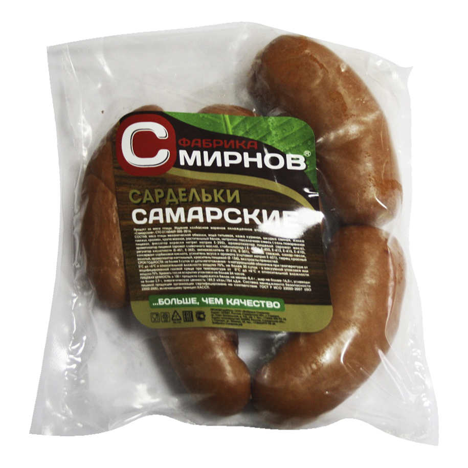 

Сардельки Фабрика Смирнов Самарские +-600 г