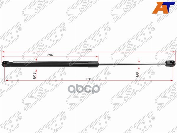 

SAT ST-1854922 Амортизатор крышки багажника FORD ECOSPORT 13- 1шт