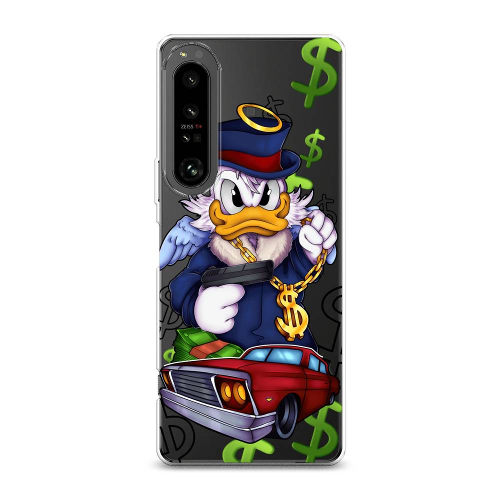 

Чехол на Sony Xperia 1 IV "Scrooge McDuck with a Gold Chain", Красный;синий;белый, 55150-6