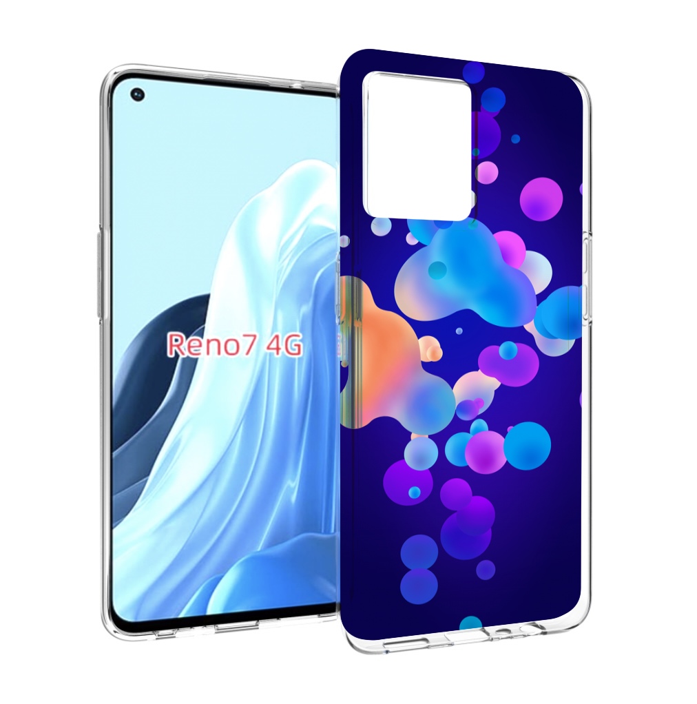 

Чехол MyPads абстрактные-пузырьки для OPPO RENO 7 4G, Прозрачный, Tocco