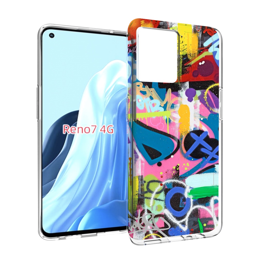 

Чехол MyPads абстракция-графити для OPPO RENO 7 4G, Прозрачный, Tocco