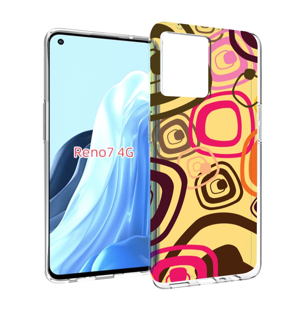 

Чехол MyPads абстракция-на-желтом-фоне для OPPO RENO 7 4G, Прозрачный, Tocco
