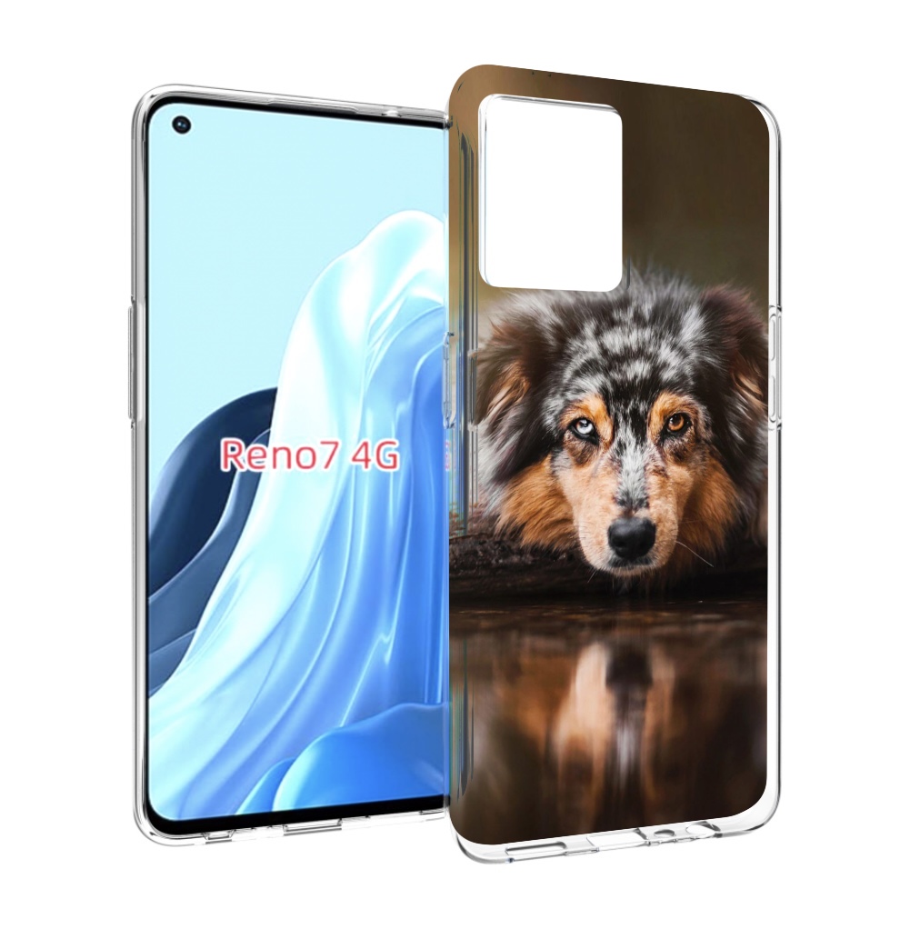 

Чехол MyPads австралииская овчарка для OPPO RENO 7 4G, Прозрачный, Tocco