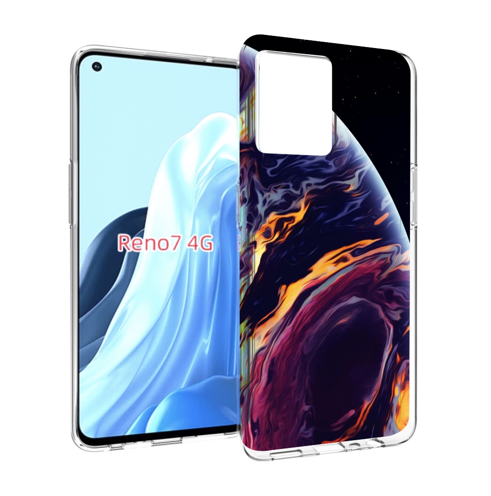 

Чехол MyPads акварельная планета для OPPO RENO 7 4G, Прозрачный, Tocco