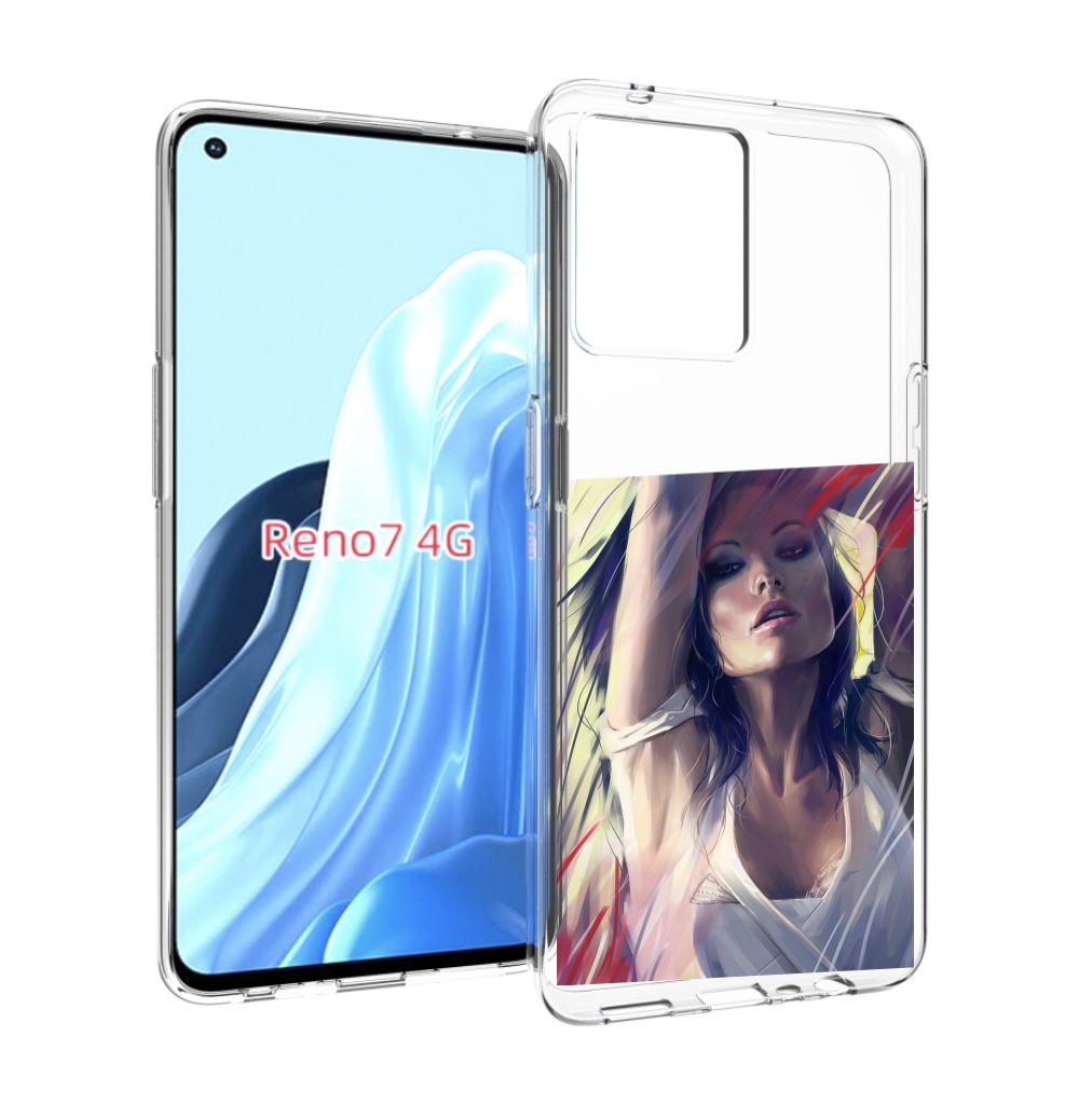 

Чехол MyPads акварельная-девушка женской для OPPO RENO 7 4G, Прозрачный, Tocco
