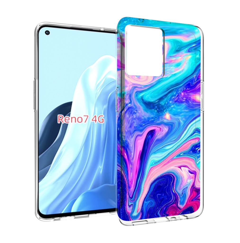 

Чехол MyPads акварельные-краски для OPPO RENO 7 4G, Прозрачный, Tocco