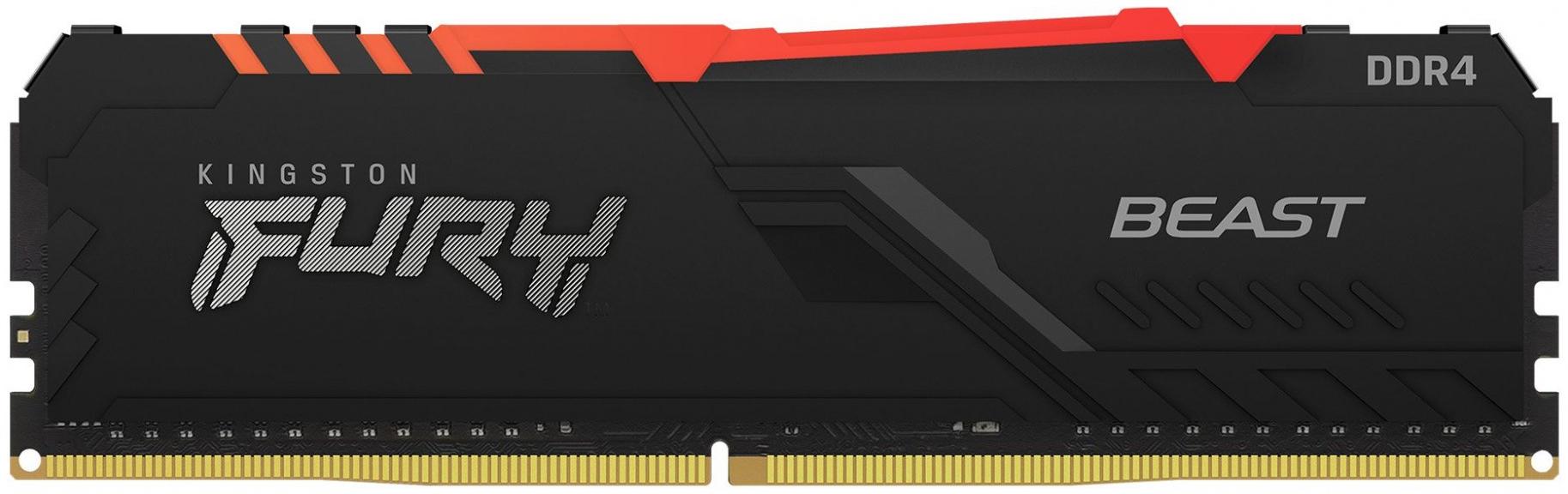 Оперативная память Kingston Fury Beast RGB 32Gb DDR4 3600MHz (KF436C18BBA/32)