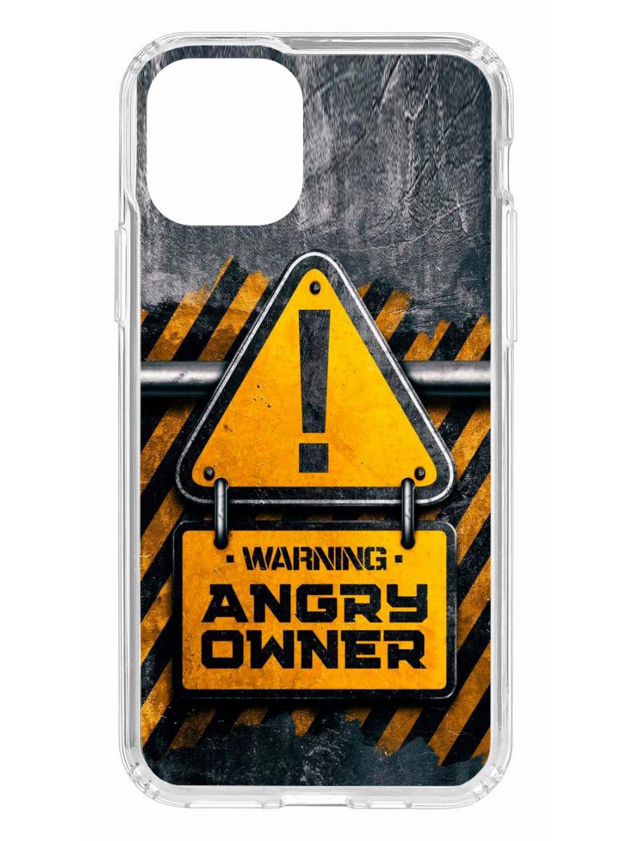 фото Чехол для iphone 11 pro kruche print angry owner кruче