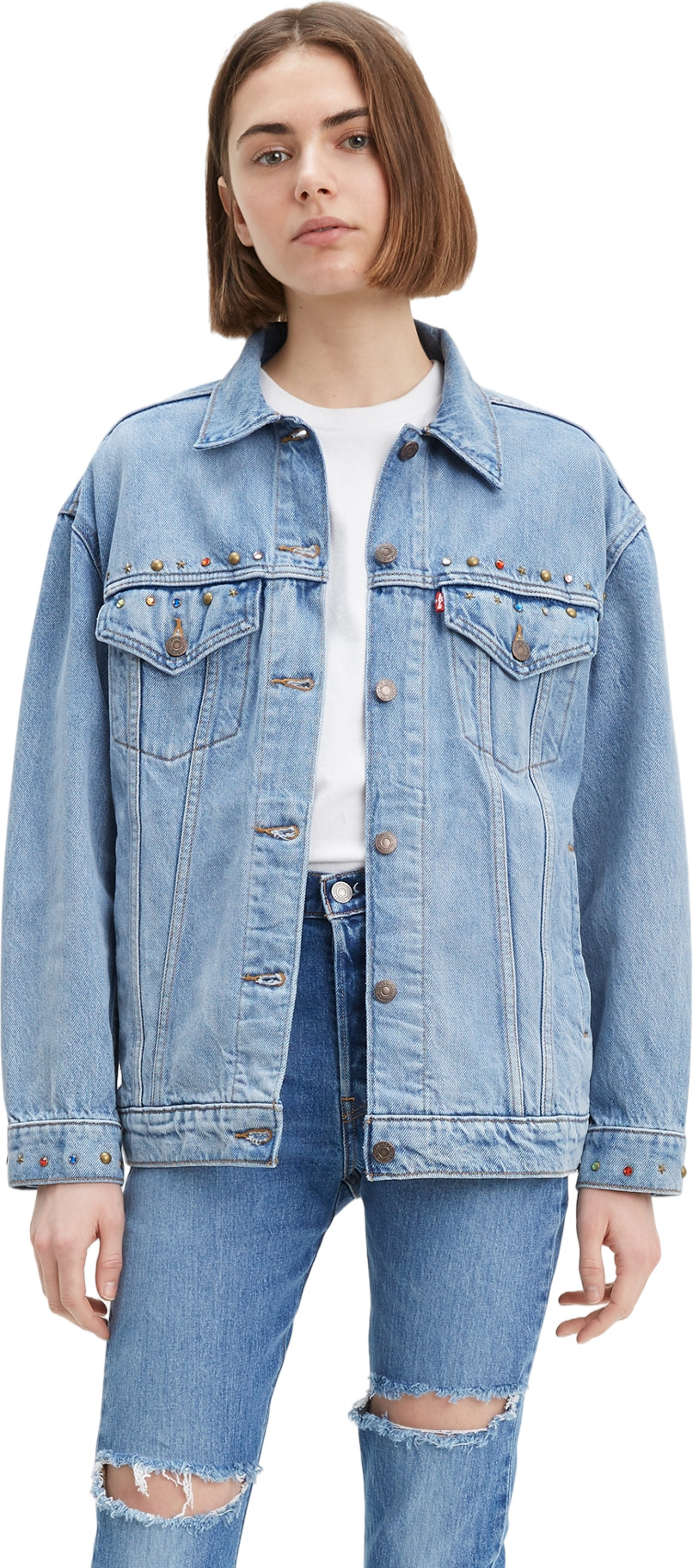 

Джинсовая куртка женская Levi's 52304I голубая XXS, Голубой, 52304I