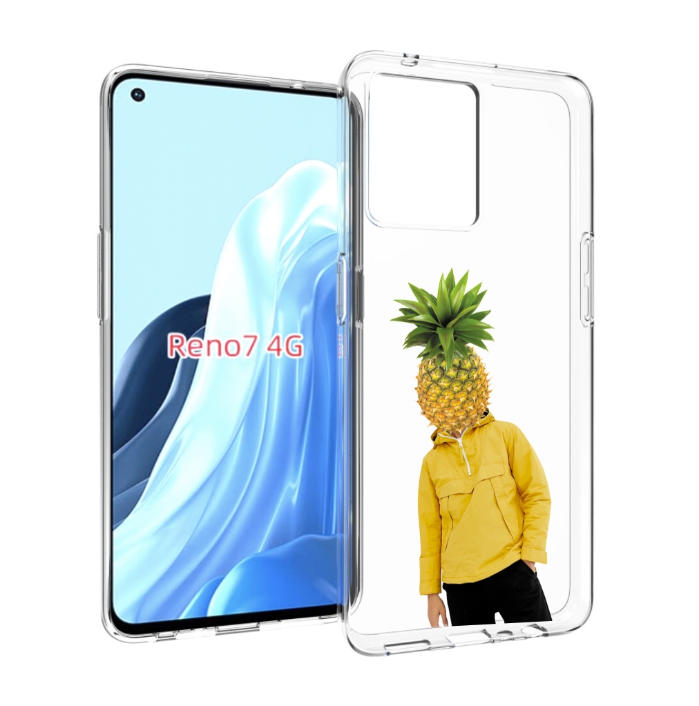 

Чехол MyPads ананасовая-голова для OPPO RENO 7 4G, Прозрачный, Tocco