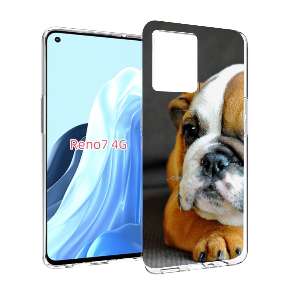 

Чехол MyPads англиискии бульдор для OPPO RENO 7 4G, Прозрачный, Tocco