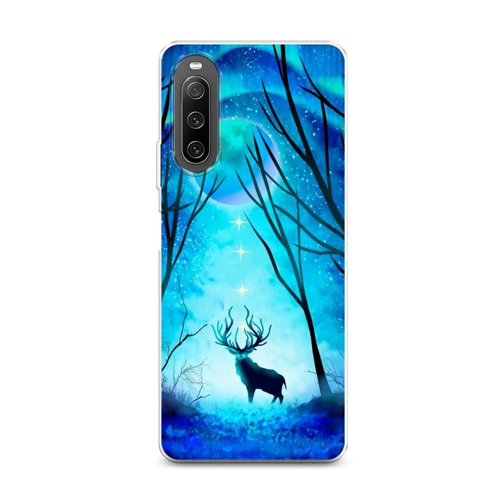 

Чехол на Sony Xperia 10 IV "Олень северное сияние", Синий;черный;голубой, 55250-1