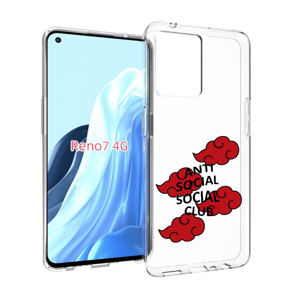 

Чехол MyPads анти-социал-социал-клаб для OPPO RENO 7 4G, Прозрачный, Tocco