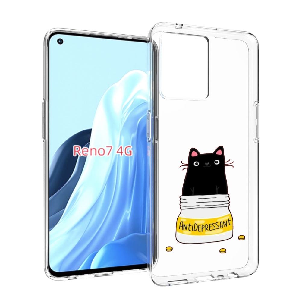 

Чехол MyPads антидепрессант для OPPO RENO 7 4G, Прозрачный, Tocco