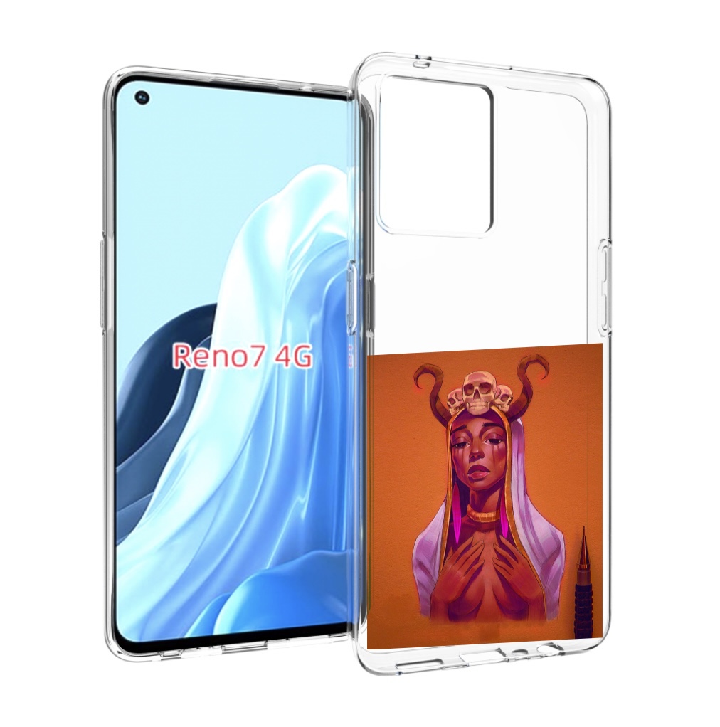 

Чехол MyPads античная-девушка для OPPO RENO 7 4G, Прозрачный, Tocco