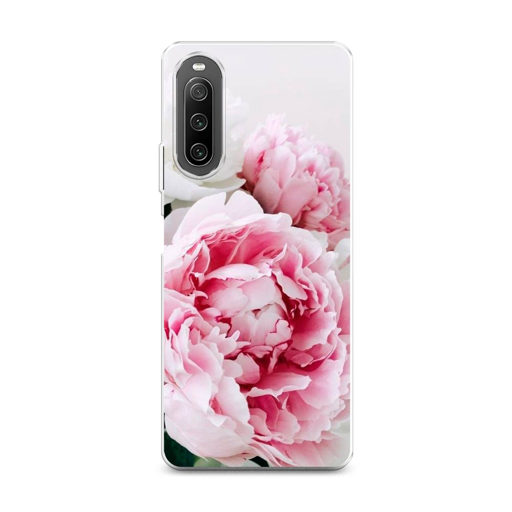 

Чехол на Sony Xperia 10 IV "Розовые и белые пионы", Розовый;белый, 55250-2