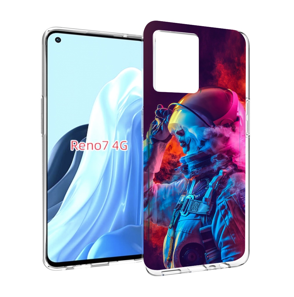 

Чехол MyPads астронавт в дыму для OPPO RENO 7 4G, Прозрачный, Tocco