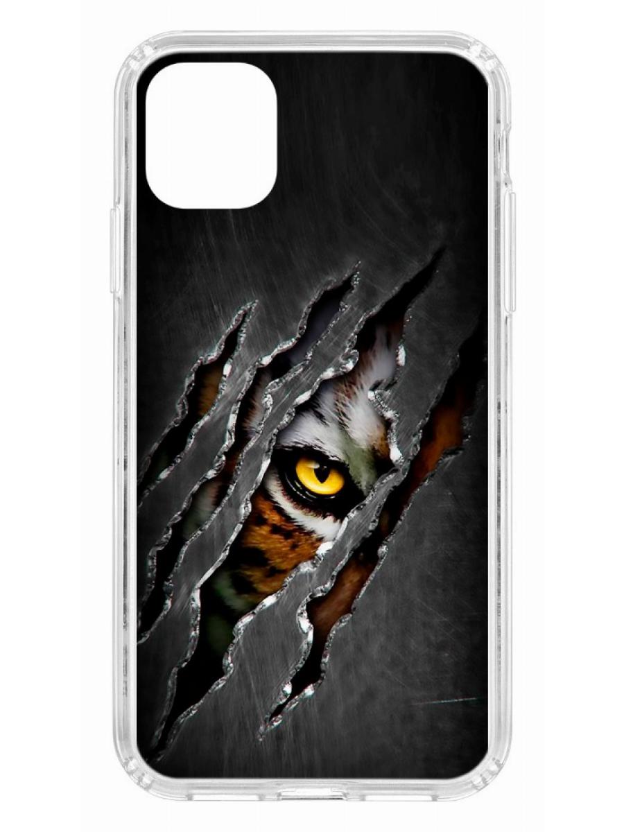 фото Чехол для iphone 11 kruche print тигриный глаз кruче