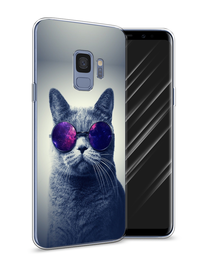 

Чехол Awog на Samsung Galaxy S9 "Космический кот", Красный, 25750-1
