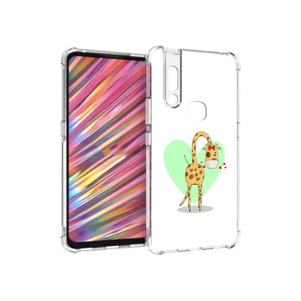 

Чехол MyPads Tocco для Vivo V15 Влюбленный жираф 14 февраля (PT127905.397.47), Прозрачный, Tocco