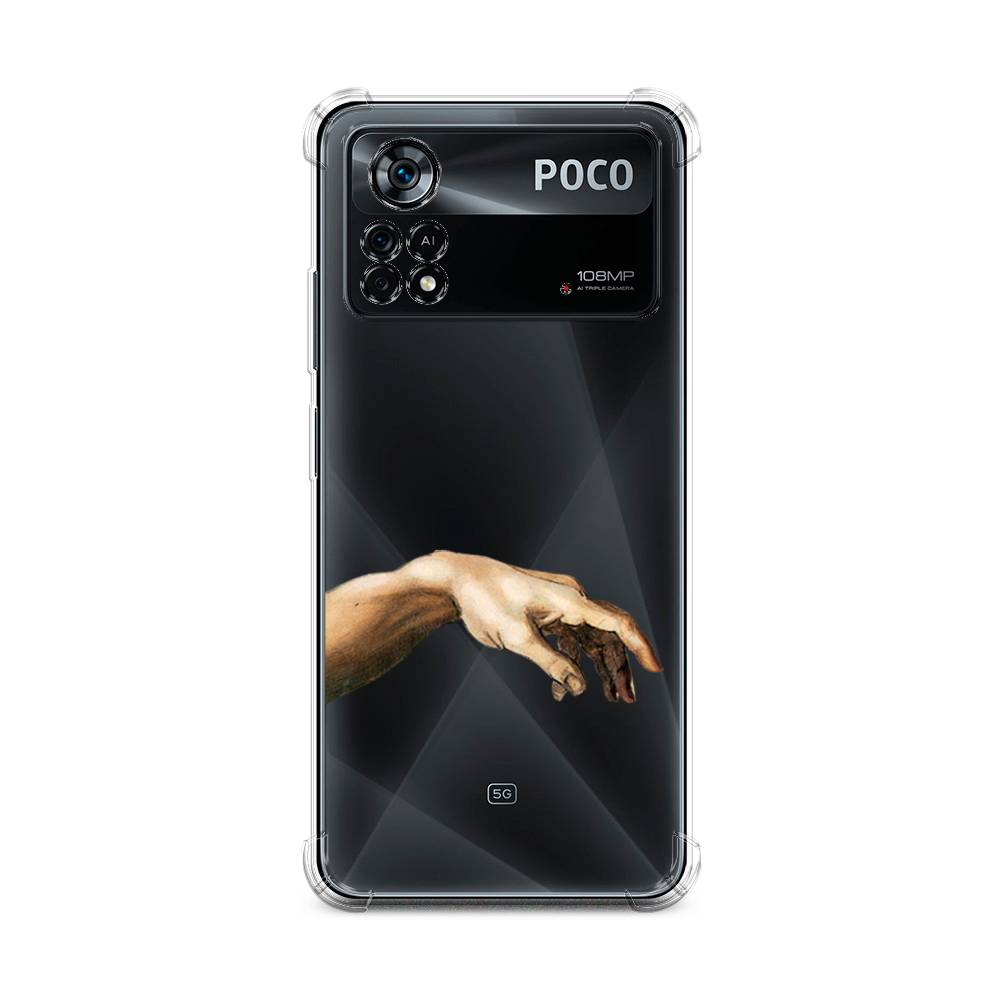 

Чехол Awog на Poco X4 Pro 5G / Сяоми Поко X4 Про 5G "Creazione di Adamo 1", Бежевый