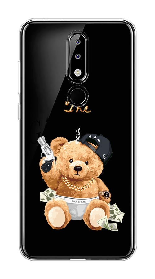 

Чехол на Nokia 5.1 Plus (X5) "The Gangster", Бежевый;серый;черный, 121950-6