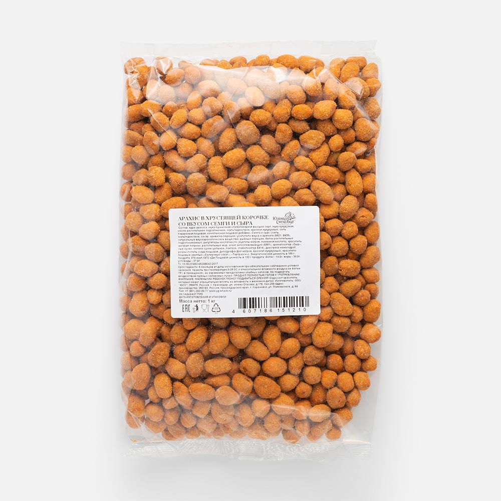 Арахис WTF, в хрустящей оболочке, семга и сыр, 1 кг