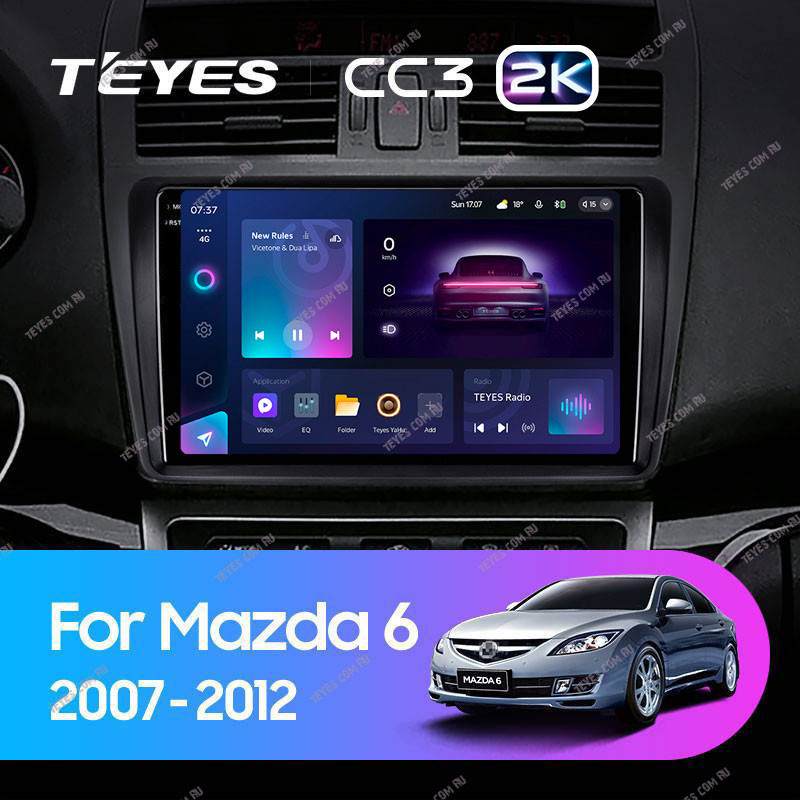 Штатная магнитола Teyes CC3 2K 432 Mazda 6 2 GH 2007-2012 3740000₽