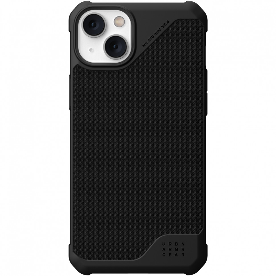 фото Чехол uag metropolis lt with magsafe series для iphone 14 plus, kevlar black