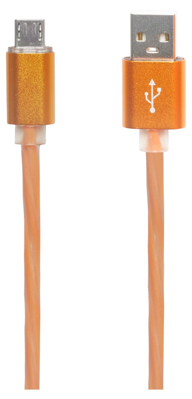 Кабель Liberty Project USB micro косичка Orange 1 м